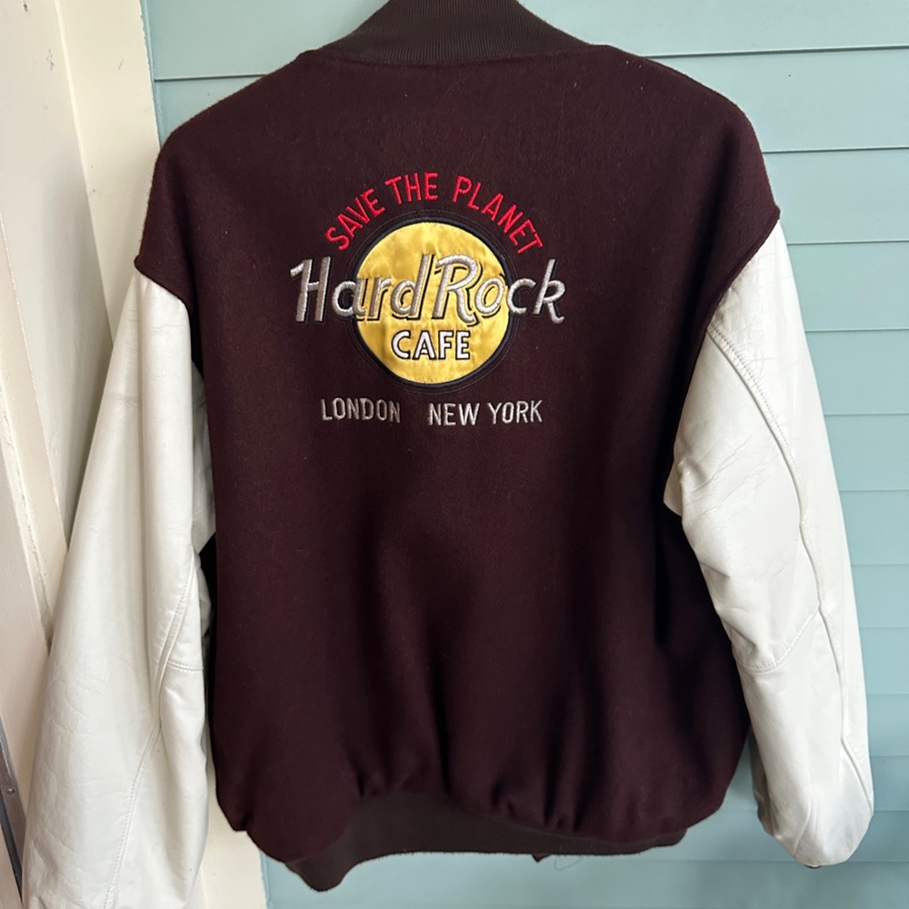 Hard Rock Cafe Brown Wool Jacket